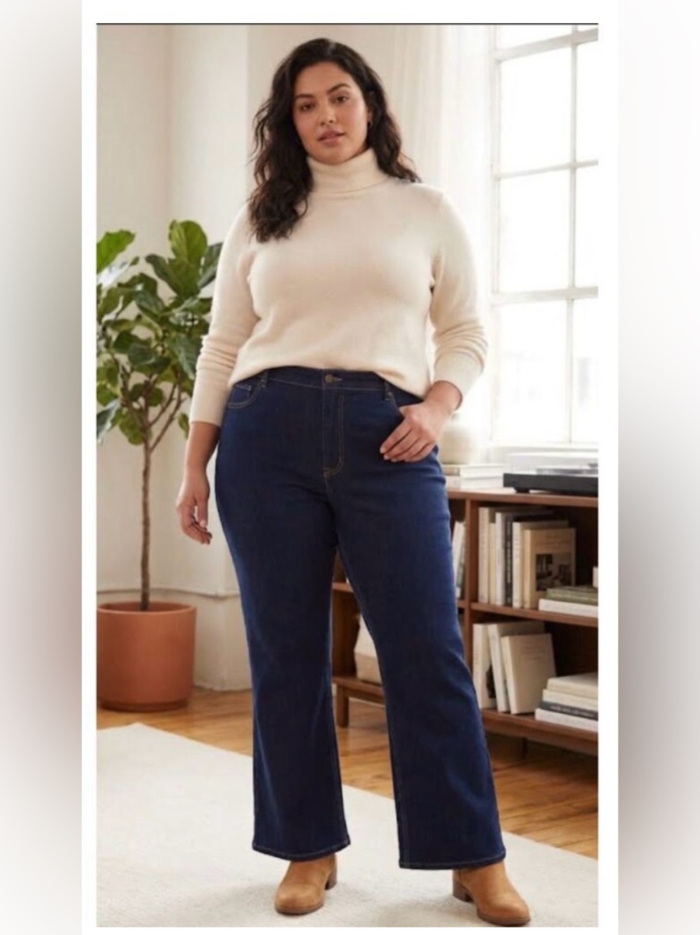 Old Navy Dark Blue Women’s Jeans - Mid-rise WOW Bootcut- 18W Short